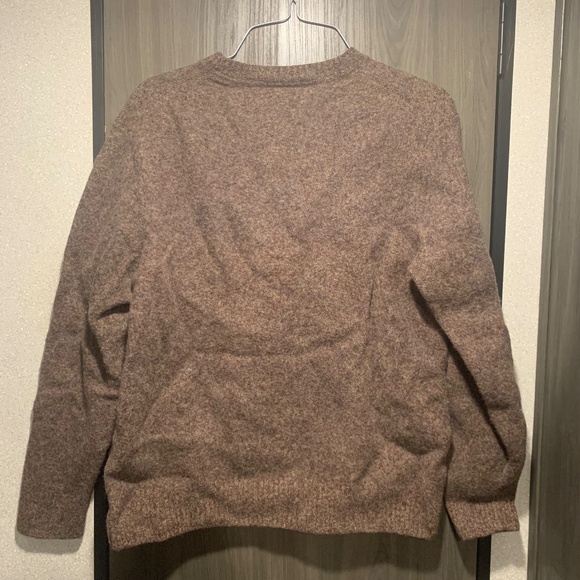 24. Lands End Brown Crewneck Sweater Size Large - Picture 7 of 10